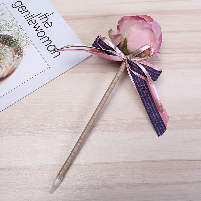 Nauja kūrybinė dovana, imitacinė gėlė, mokytojo dienos dovana, rašiklis, šviežias ilgas rašiklis, gimtadienio dovana