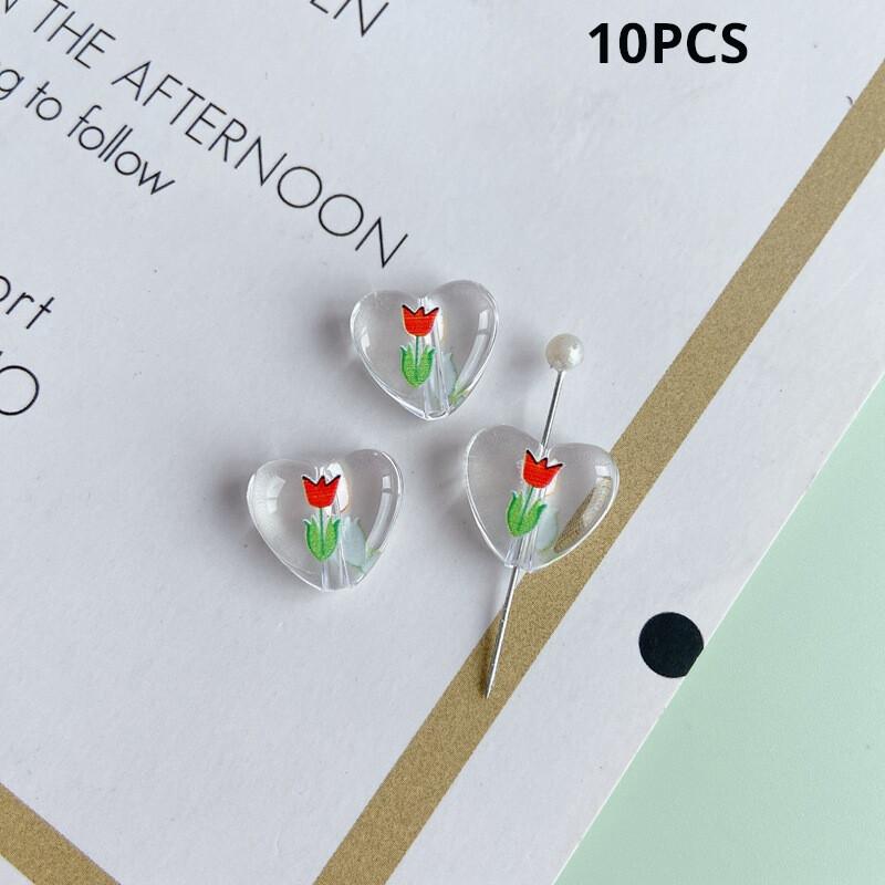 „Pasidaryk pats“ papuošalų aksesuarai 10 vnt. Vasaros linksmybių Šviežia Persikų Spausdinti Širdies Pakabukas Kaklo papuošalas Apyrankės Medžiagos Priedai