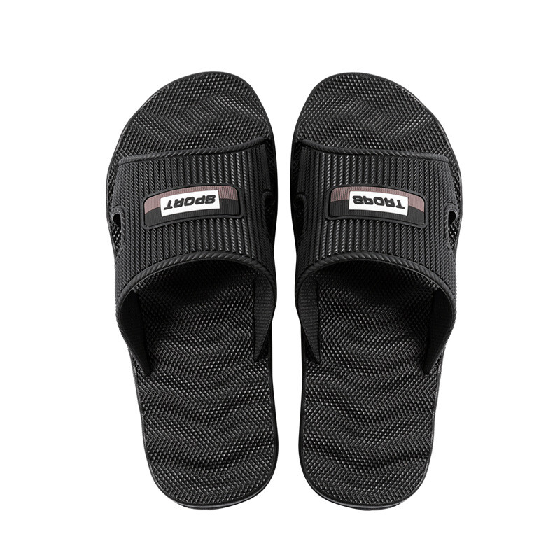 Мъжки външни модерни чехли с голям размер, нехлъзгащо се дебело дъно, масажни чехли за баня, мъжки домашни чехли за четири сезона