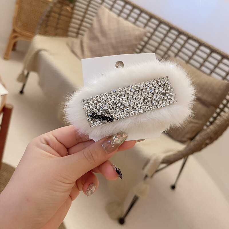 Korejska verzija plišane kristalne bb kopče svjetovna osobnost temperament plemenita dama kosa velike šiške kopča delikatna i slatka ukosnica