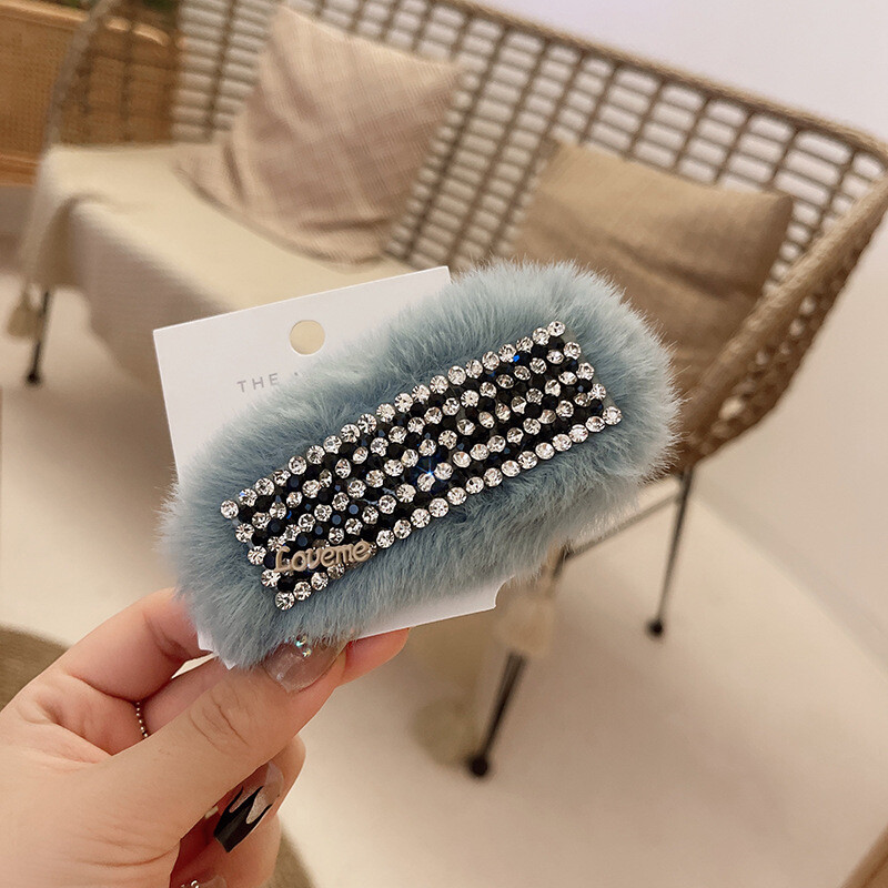 Korejska verzija plišane kristalne bb kopče svjetovna osobnost temperament plemenita dama kosa velike šiške kopča delikatna i slatka ukosnica