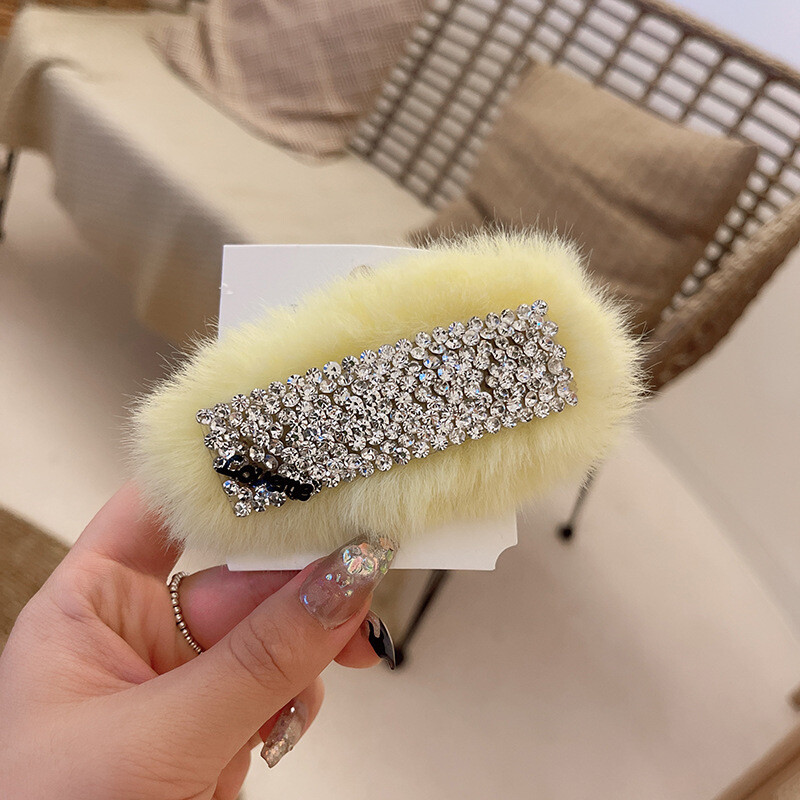 Korejska verzija plišane kristalne bb kopče svjetovna osobnost temperament plemenita dama kosa velike šiške kopča delikatna i slatka ukosnica