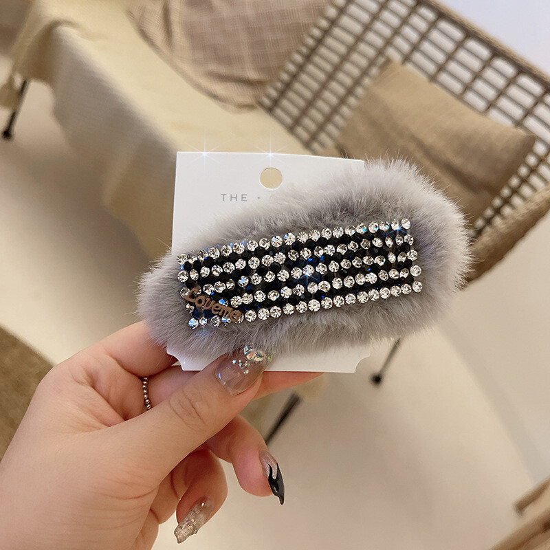 Korejska verzija plišane kristalne bb kopče svjetovna osobnost temperament plemenita dama kosa velike šiške kopča delikatna i slatka ukosnica