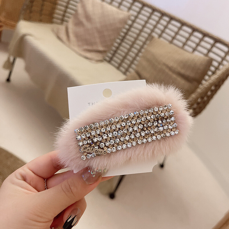 Korejska verzija plišane kristalne bb kopče svjetovna osobnost temperament plemenita dama kosa velike šiške kopča delikatna i slatka ukosnica