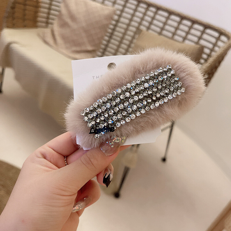 Korejska verzija plišane kristalne bb kopče svjetovna osobnost temperament plemenita dama kosa velike šiške kopča delikatna i slatka ukosnica