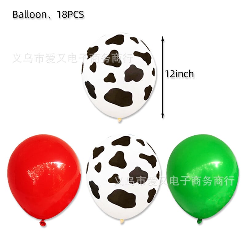 Ūkio karvių ranča vištienos gyvūnas Vaikų gimtadienio vakarėlio indai Popieriniai lėkštės Popieriniai puodeliai Popierinių rankšluosčių dekoravimo vakarėlio reikmenys