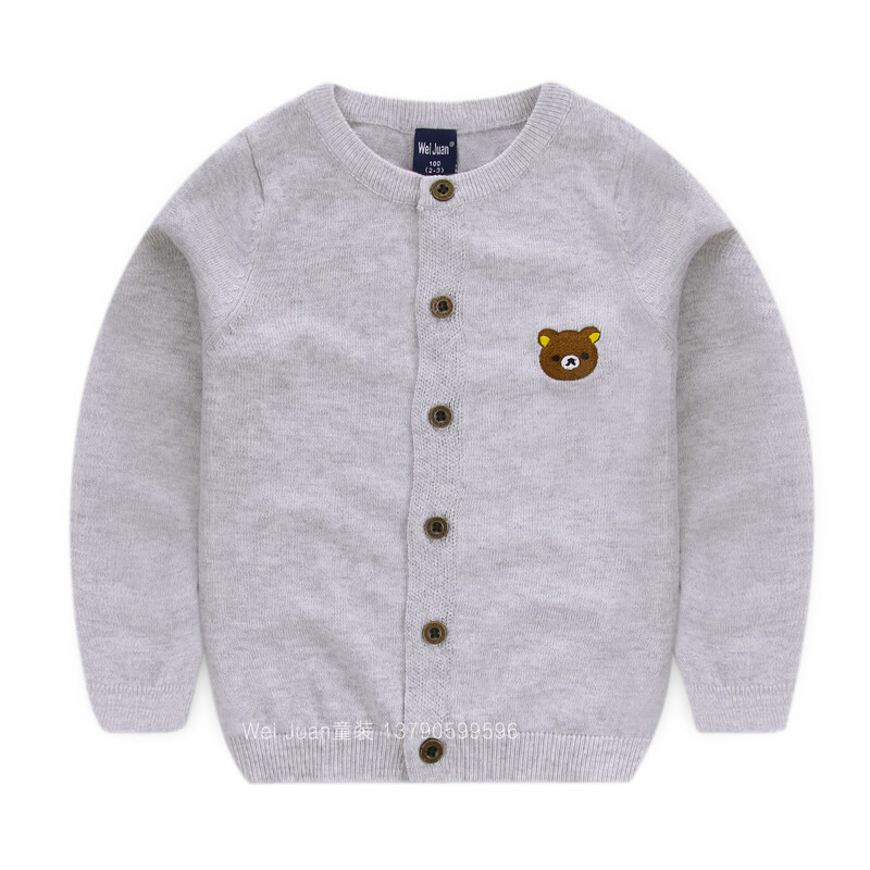 Vaikiškas megztinis, megztas megztinis, berniukiškas švarkas, vienspalvis universalus užsienio prekybos fabrikas, vientisas dropshipping mažiems ir vidutiniams vaikams