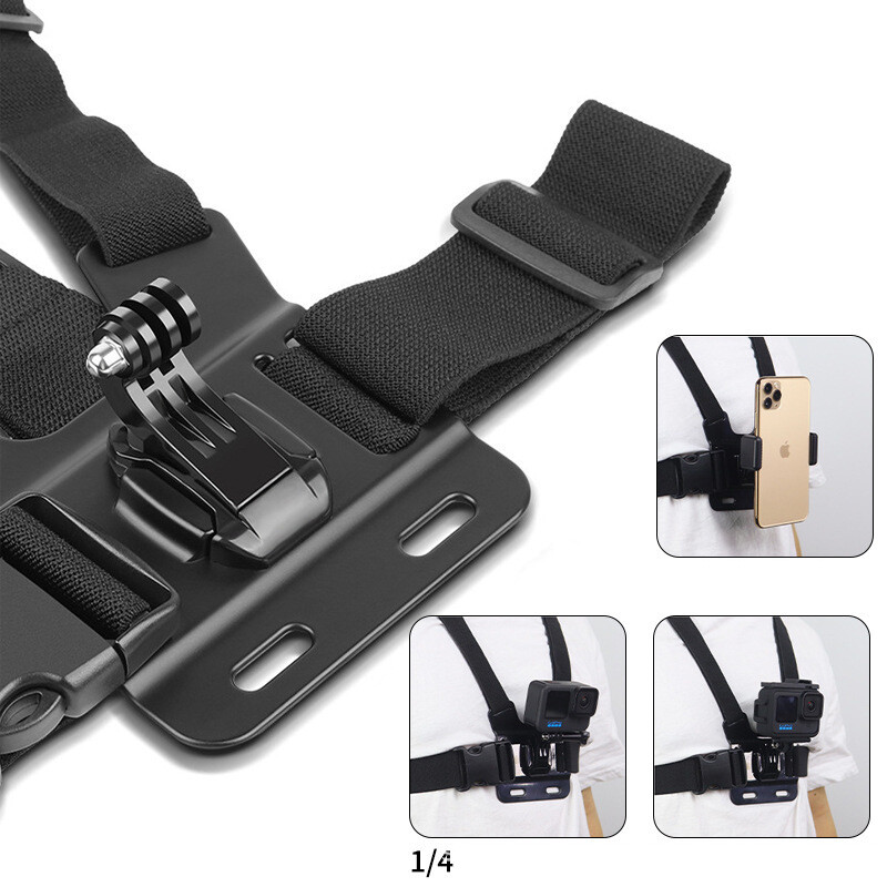 Gopro spordikaamera rinnakinnitus First Person View Mount Live Shooting Jalgrattasõidu mobiiltelefoni kinnitus