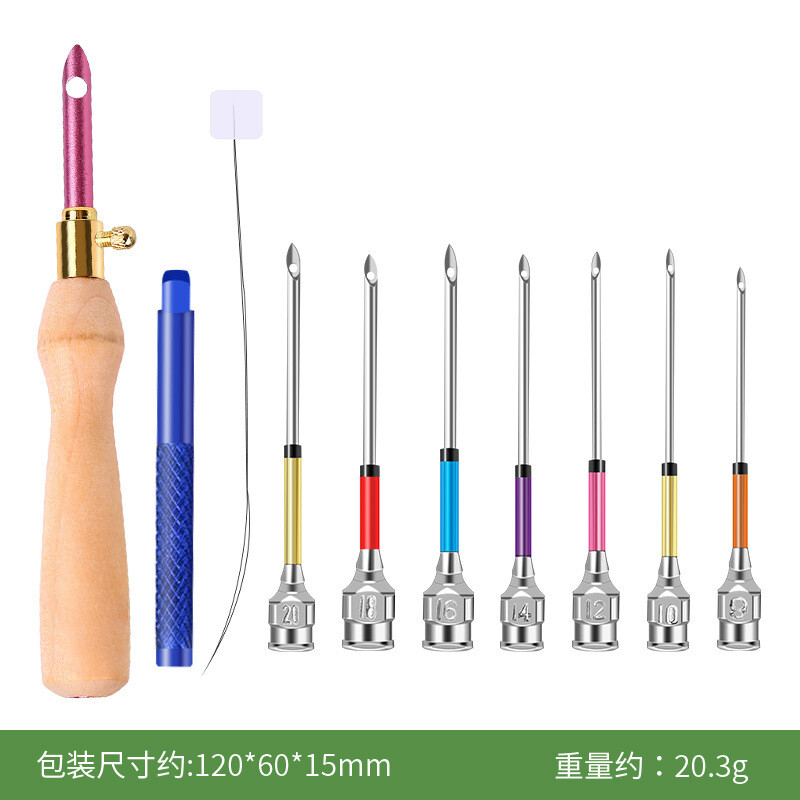 Трансгранични горещи продавани руска бодлива бродерия бъркаща игла за цветя Комплект инструменти за игла за бродерия вълнен кръстат бод игла за цветя