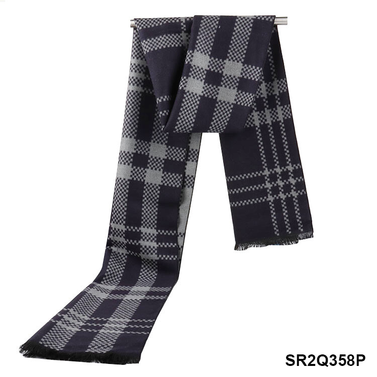 Зимен нов универсален корейски моден имитационен кашмирен шал шал мъжки шал годишна среща Нова година червен шал