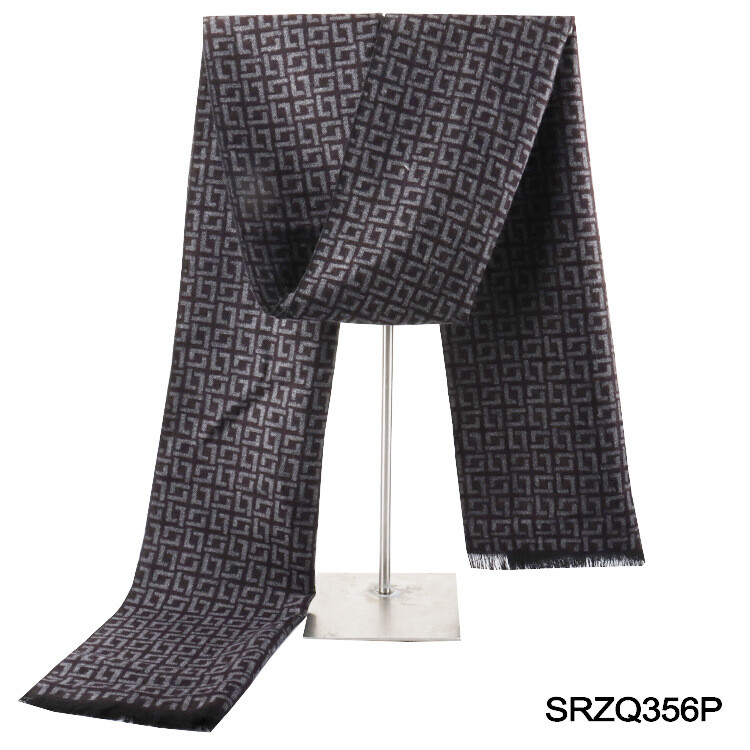 Зимен нов универсален корейски моден имитационен кашмирен шал шал мъжки шал годишна среща Нова година червен шал