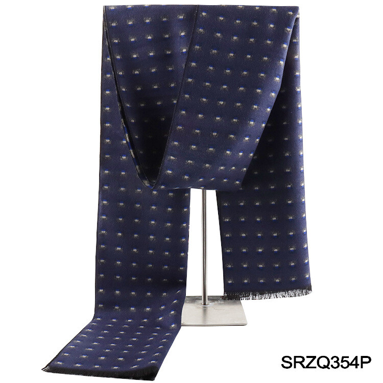 Зимен нов универсален корейски моден имитационен кашмирен шал шал мъжки шал годишна среща Нова година червен шал