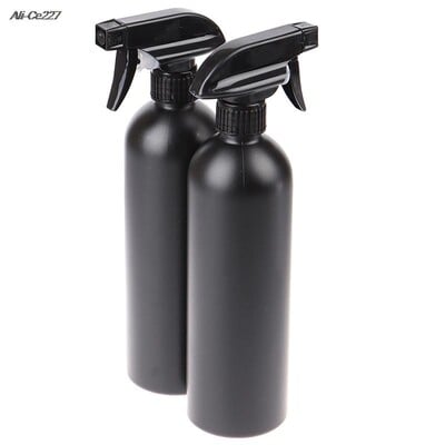 2PCS 500 ml plastmasas melnā sprūda pudele Auto tīrīšanas aerosols daudzfunkciju pudele