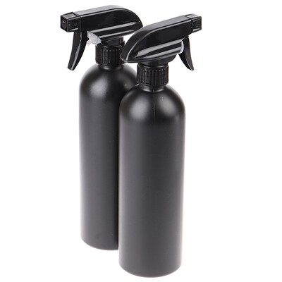 2PCS 500 ml plastmasas melnā sprūda pudele Auto tīrīšanas aerosols daudzfunkciju pudele
