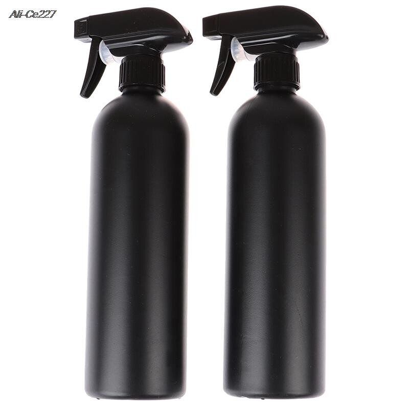 2PCS 500ml пластмасова черна тригерна бутилка Спрей за почистване на автомобили Многофункционална бутилка