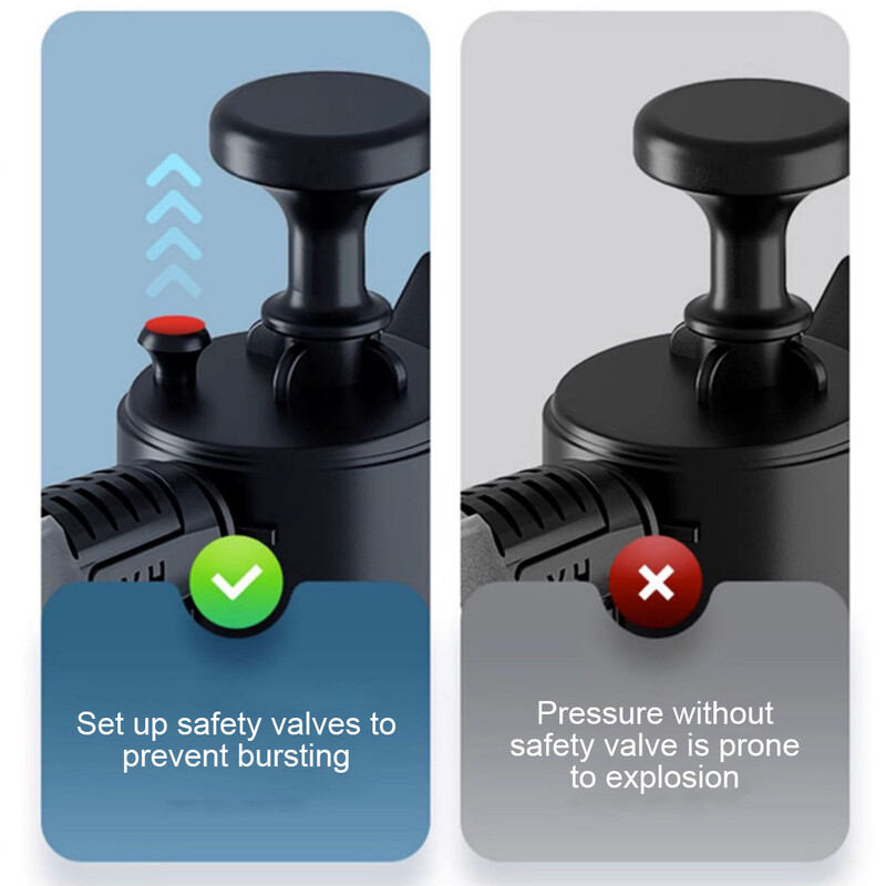 2L ръчно пневматично оръдие за пяна с 2 вида дюзи Пневматична миячка с високо налягане Бутилка със спрей за автомивка за почистване на дома на автомобила