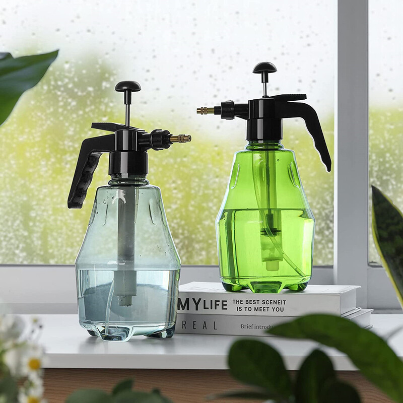 1,5 л ръчна пръскачка под налягане, бутилка със спрей за цветя за поливане на градина за инструменти за напояване в градината, дезинфекция, бутилка за пръскачка за вода