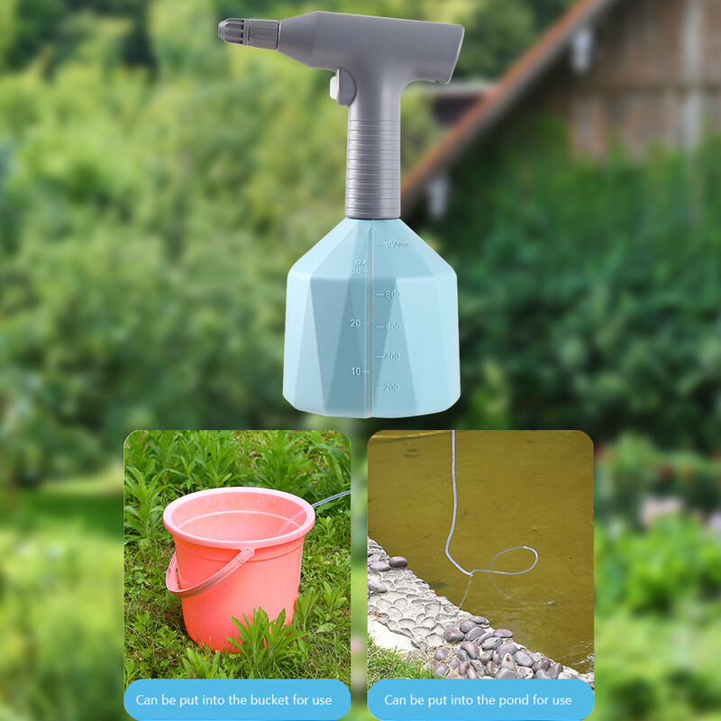 1L електрическа пръскачка USB акумулаторна ръчна пръскачка под налягане 360 регулируема дюза, устойчива на течове за селскостопанско напояване