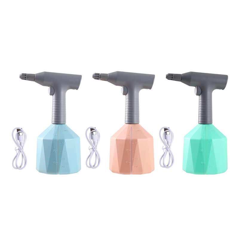 1L електрическа пръскачка USB акумулаторна ръчна пръскачка под налягане 360 регулируема дюза, устойчива на течове за селскостопанско напояване