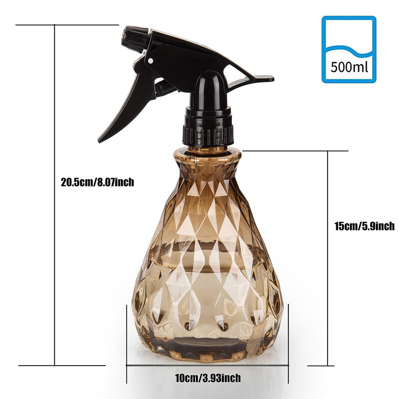 1PCS 500ML Спрей Празни бутилки за многократно пълнене PET PET Пръскачка за мъгла за баня Дезинфекция Контейнер за вода Поливане Градински консумативи