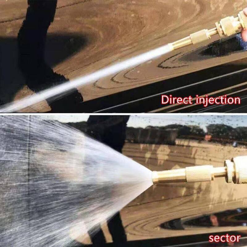 Месингов бърз конектор за спиране на водата Автомивка Воден пистолет Директно напояване G1/2 Конектор Градина G3/4 Комплект за пръскане с медна дюза Hos B1J1