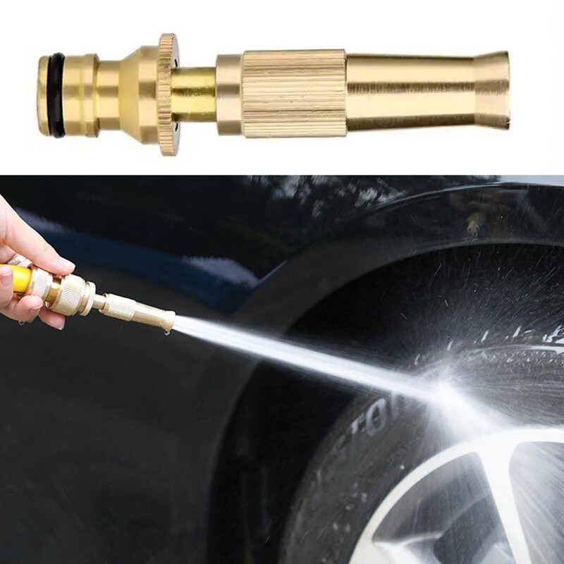 Месингов бърз конектор за спиране на водата Автомивка Воден пистолет Директно напояване G1/2 Конектор Градина G3/4 Комплект за пръскане с медна дюза Hos B1J1