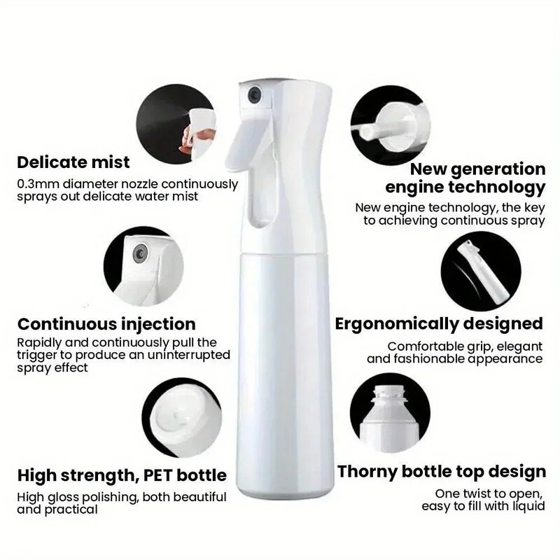 Преносим за фризьорство, водоснабдяване, бутилиране, бутилка с непрекъснато пръскане под високо налягане, пластмасова лейка, градинска пръскачка