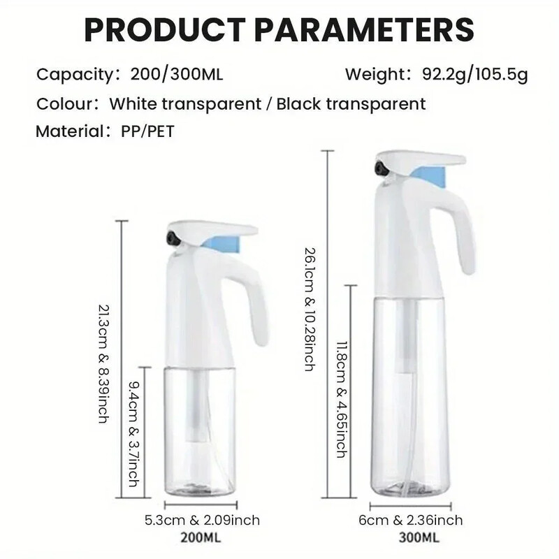 Преносим за фризьорство, водоснабдяване, бутилиране, бутилка с непрекъснато пръскане под високо налягане, пластмасова лейка, градинска пръскачка