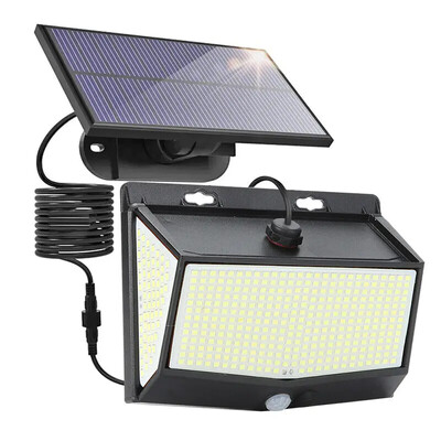 468 LED napelemes emberi mozgásérzékelő IP65 vízálló kültéri automatikus világítás kerti utcai világítás