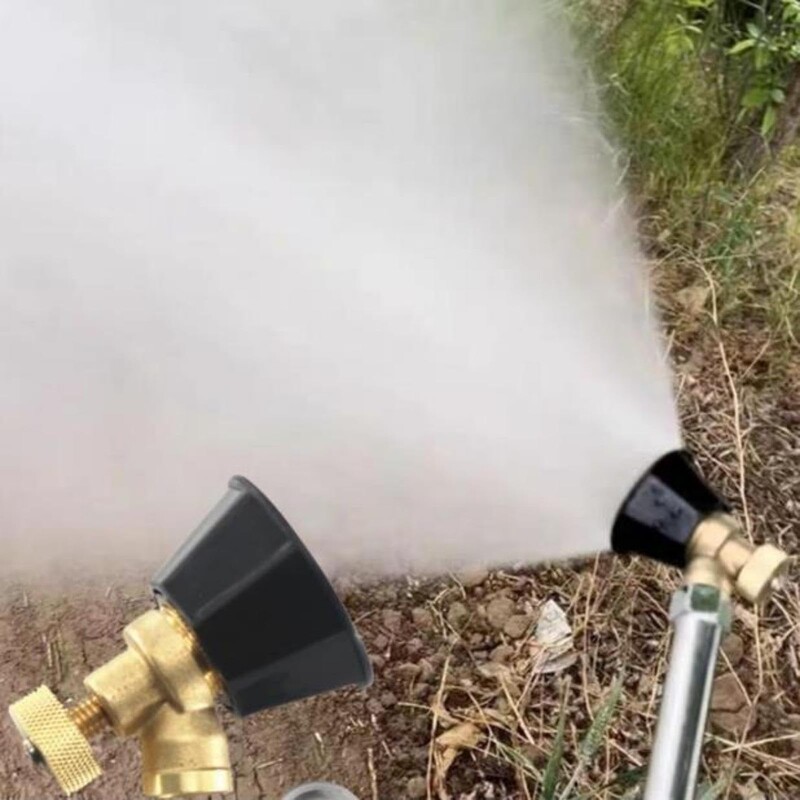 1PCS Дюза от месинг/сплав Регулируема дюза за пулверизиране на селското стопанство Черна вихрушка Глава за селскостопанска пръскачка Градински инструмент