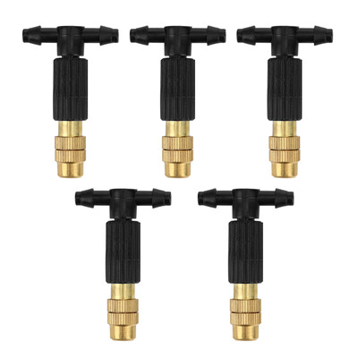 5-15 db 4/7 PVC kültéri permetező hűtőrendszer kerti öntözés öntözés 1/4`` sárgaréz porlasztóval állítható kerti mikro locsolók