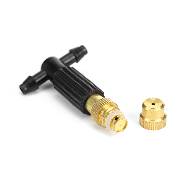 5-15Pcs 4/7PVC система за охлаждане на открито, напояване на градината, поливане, 1/4`` месингов пулверизатор, регулируеми градински микропръскачки