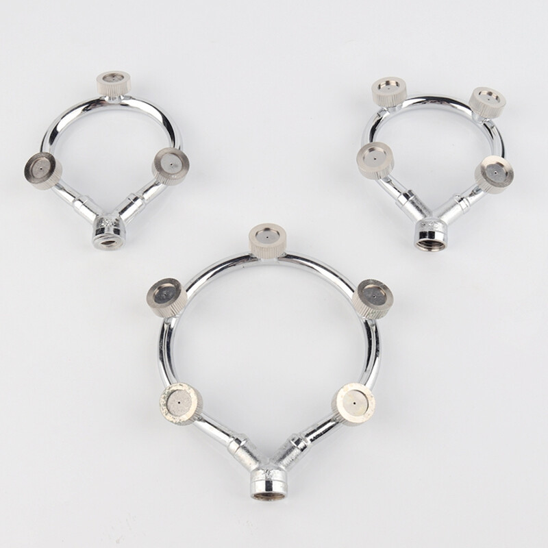 Кръгла пулверизираща дюза от неръждаема стомана, многоглава пръстеновидна спринклерна глава за напояване TB Разпродажба