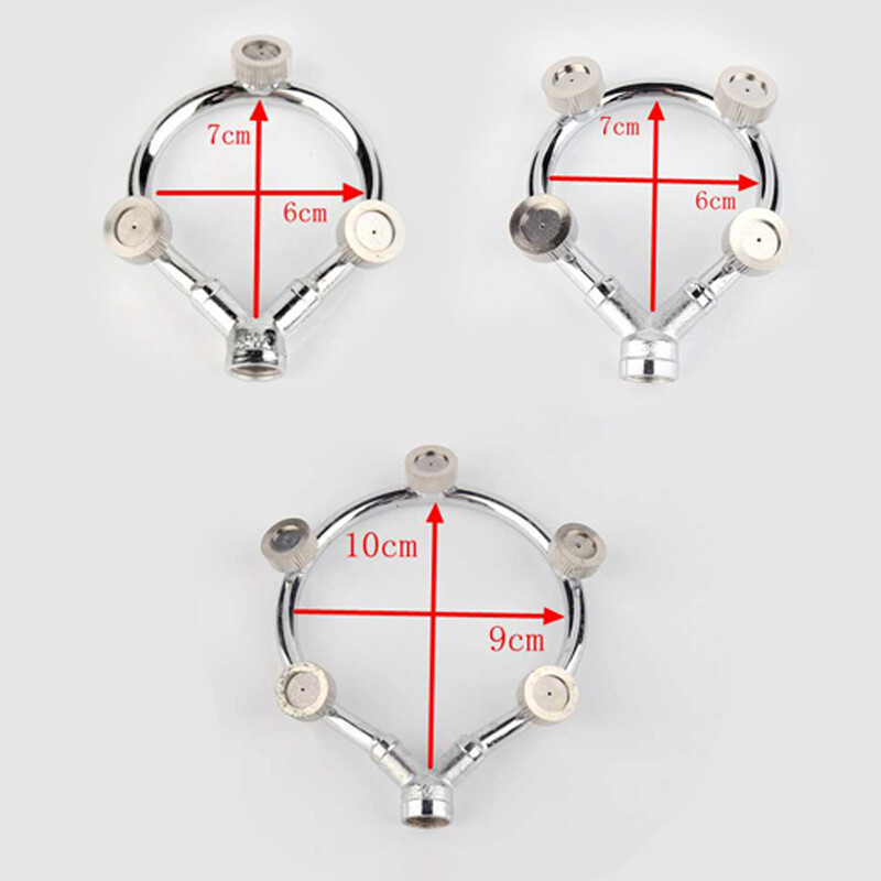 Кръгла пулверизираща дюза от неръждаема стомана, многоглава пръстеновидна спринклерна глава за напояване TB Разпродажба