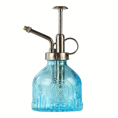 1db üveg locsoló spray palack, Vintage bronz műanyag felső szivattyús öntözőkanna Glass Spary Bottle Plant Mister, szobanövényekhez,