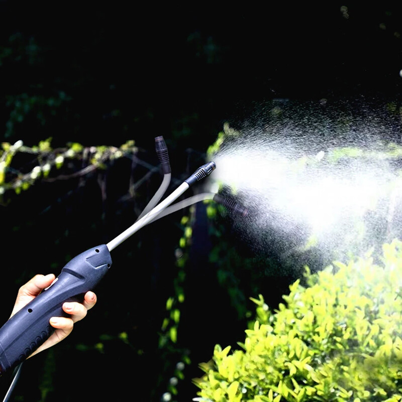 Автоматична градинска пръскачка Акумулаторна пръскачка за растения с 2M маркуч Преносими инструменти за поливане на трева с дръжка Автомобилна пръскачка