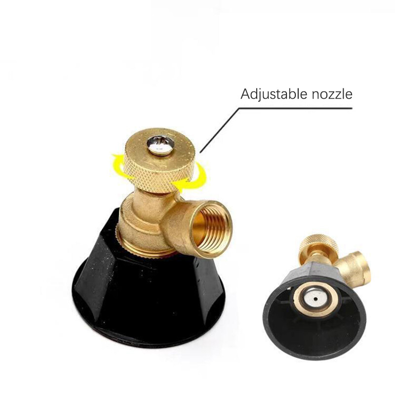 Селскостопанска въздушна вихрова пръскаща дюза с високо налягане Регулируема дюза за изпускане на вода за пръскане за цветна трева и градинарство