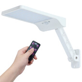 QLTEG 48 led Solar Light 800LM PIR mozgásérzékelő Ip65 vízálló kültéri utcai fali kerti lámpa forgatható távirányító