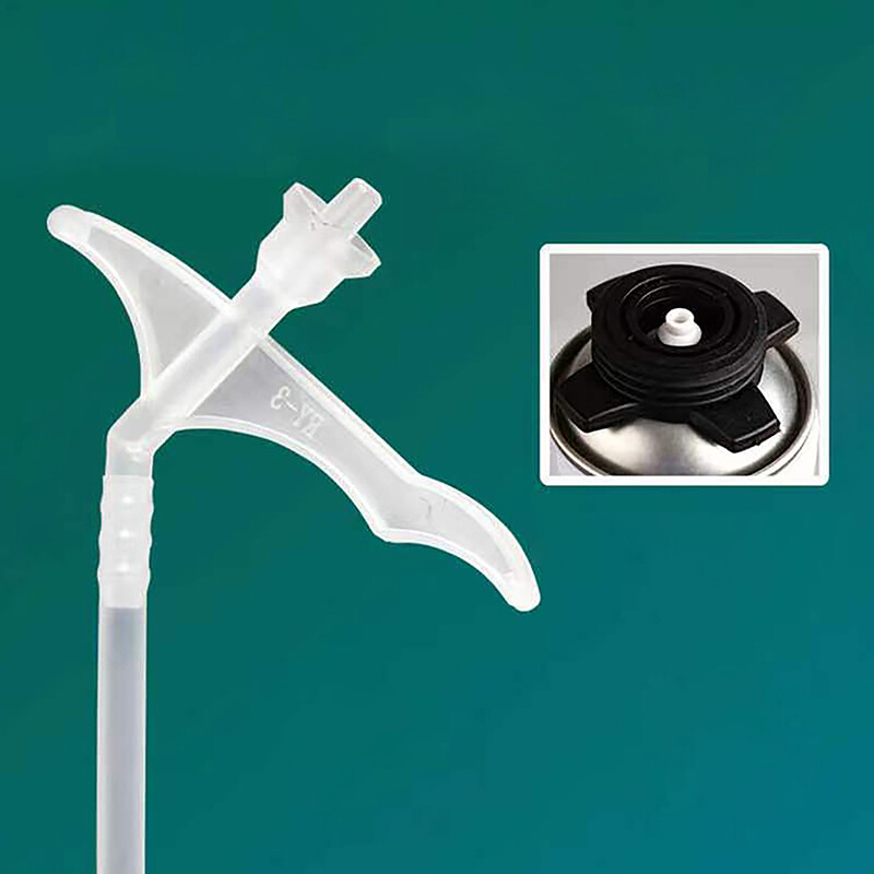 10 бр./лот Тръби за пръскане от пяна Запълване на празнини на дюзата Полиуретанова пяна Свързване на пистолет за лепило Смяна на тръба Направи си сам изолационна тръба от пяна