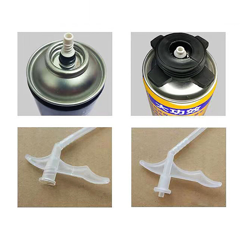 10 бр./лот Тръби за пръскане от пяна Запълване на празнини на дюзата Полиуретанова пяна Свързване на пистолет за лепило Смяна на тръба Направи си сам изолационна тръба от пяна