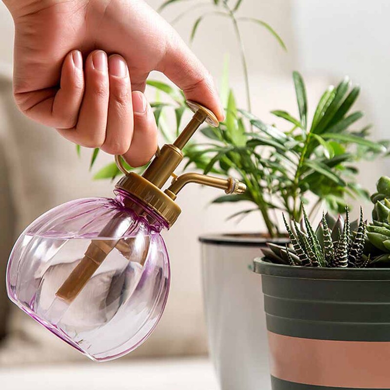 Лейка Ретро тиква Ръчна преса Лейка Пръскалка за цветя Сукулентни растения Градински инструменти Мини лейка 1 бр.