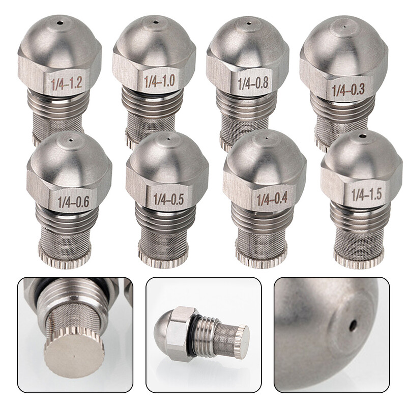 1/4BSPT mlaznica za maglu, promjer otvora 0,3-1,5 mm za ovlaživanje, hlađenje, test magle, fini raspršivač od nehrđajućeg čelika