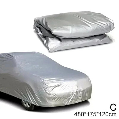 A Four Seasons Fit Full Car Cover vízálló porálló PE filmbevonat alumínium védő napernyő UV sugárzást tükröző autó burkolat