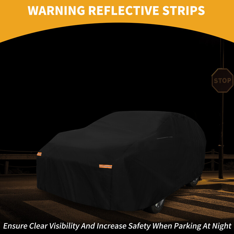 UXCELL Автомобилен капак Водоустойчив 210D-PU за Седан Хечбек SUV Универсален Автоматичен Протектор за всякакви метеорологични условия на открито Слънце Дъжд Сняг Защита от прах