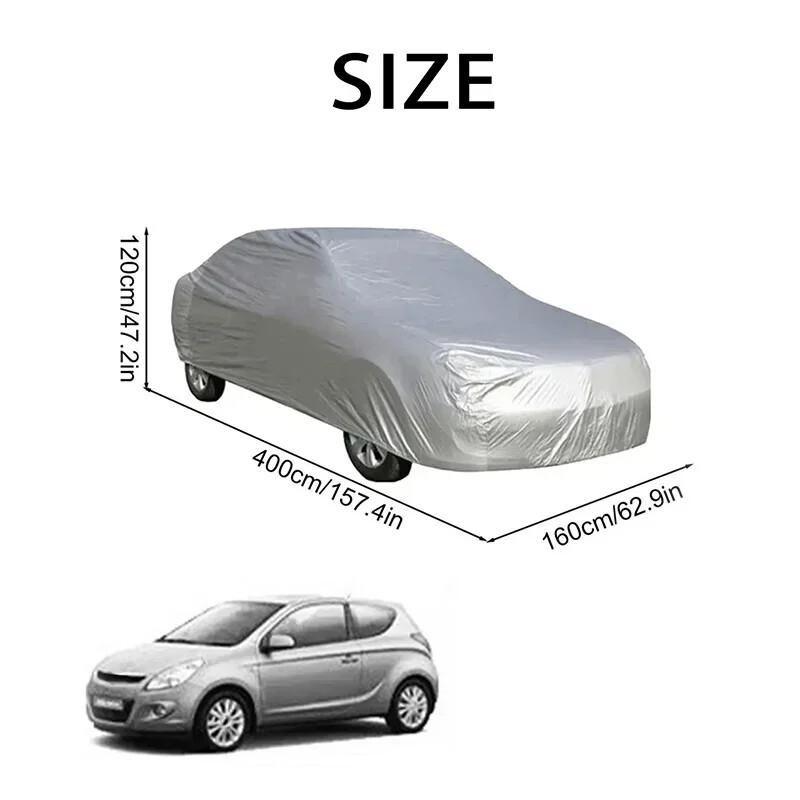 Универсално пълно покривало за кола, преносимо външно водоустойчиво UV защита, устойчиво на надраскване, автомобилно облекло, аксесоар за автомобилно покритие за прах