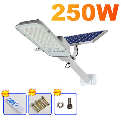 250 W led napelemes lámpa kültéri kerti vízálló napelemes utcai világítás alkonyattól hajnalig távirányítóval IP65 napelemes fali lámpa
