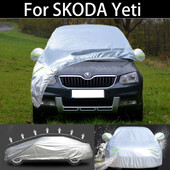 SKODA Yeti autóhuzathoz Porálló kültéri beltéri UV hóálló napfényes esővédő vízálló jégeső burkolat autóhoz
