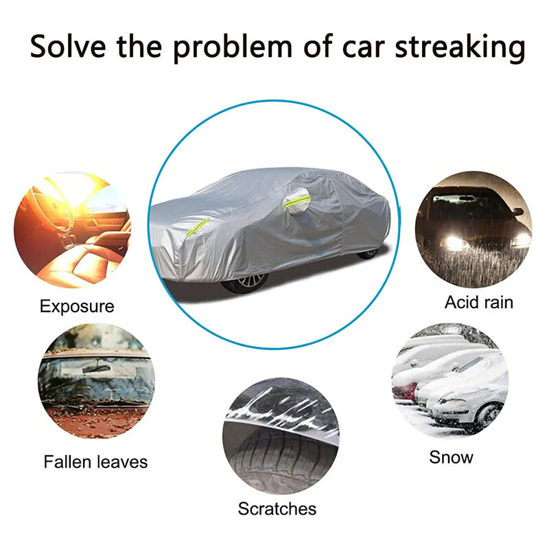 За автомобилен капак SKODA Yeti Прахоустойчив на открито на закрито UV Устойчив на сняг Защита от слънчев дъжд Водоустойчив капак против градушка за автомобил