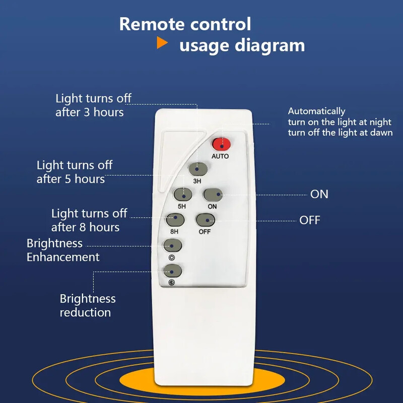 Слънчева външна Led стенна лампа за двора Водоустойчиви прожектори Слънчеви светлини Стенни светлини за дистанционно управление за градинска ограда Патио отпред