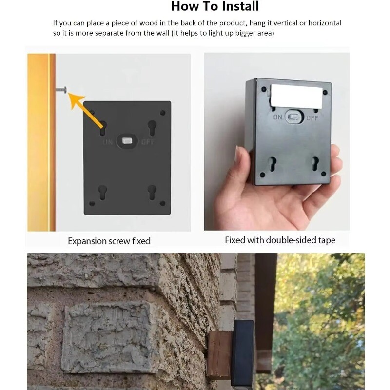 Соларни стенни светлини UP-Down 4PACK, осветяване на външна слънчева светлина Сензорна лампа Водоустойчива LED модерна палуба Осветление Къща Патио Декор